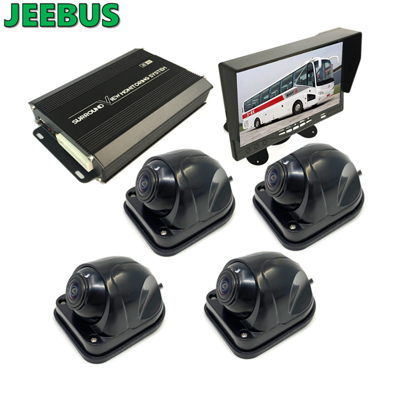 3D 1080P 360 Bus Paking Camera Car Car Reversing Aid Truck 360 градусова камера Bird View система за сигурност