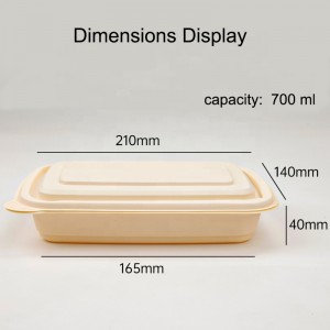 Опаковката за бързо опаковане на храни с биоразградима кутийка за царевично нишесте