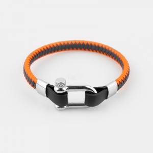 Брачна кожена гривна Дамски гривни Неръждаема Стоманена лента