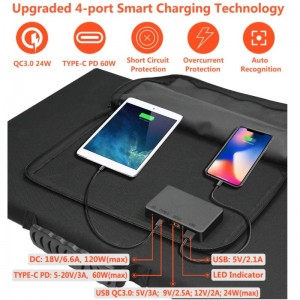 120W Слънчева сгъваема торбичка