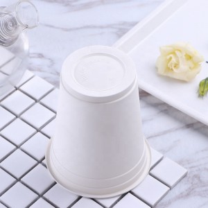 Екологични компостируеми чаши PLA царевично нишесте офис използва еднократна биоразградима чаша