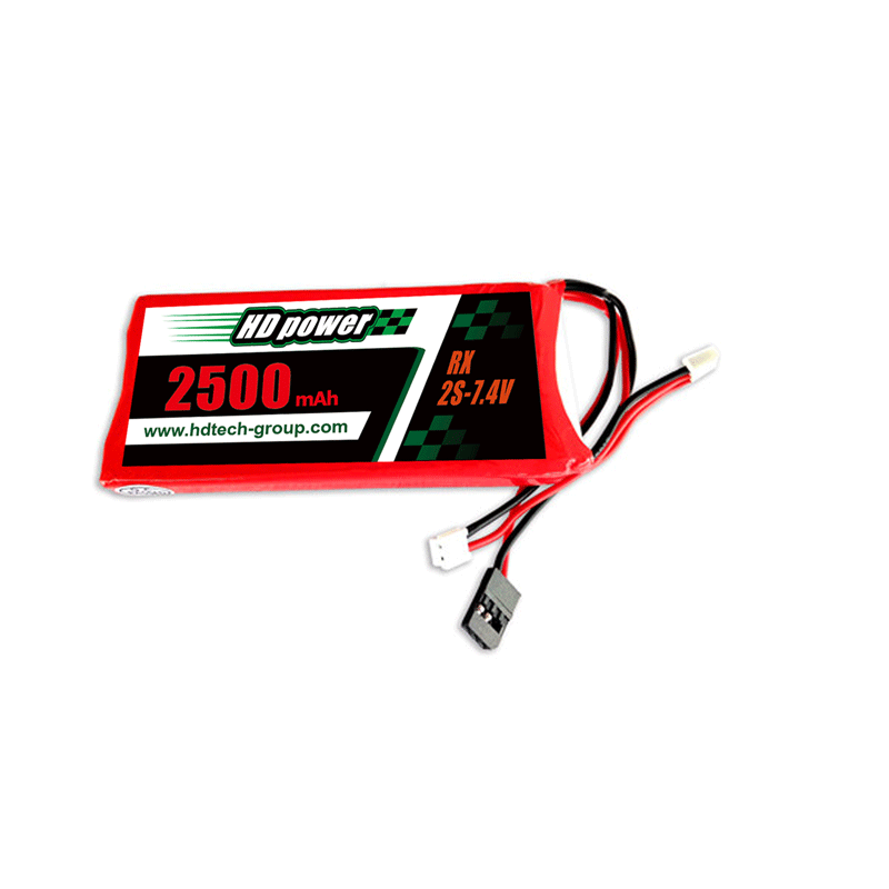 HD POWER 2500mAh 3C 2S 7.4V LiPO батерия за приемник и предавател