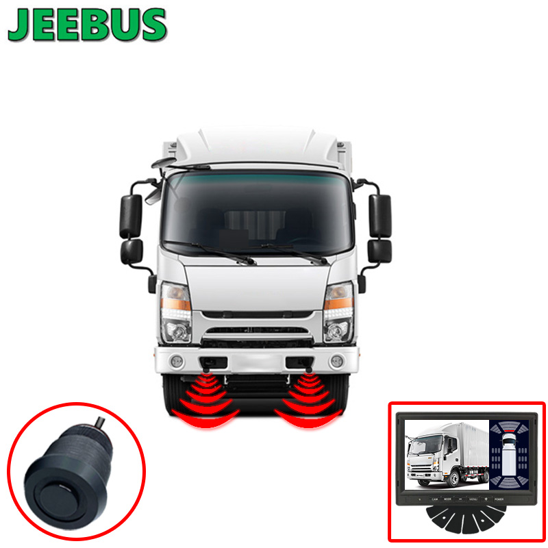 JEEBUS Резервна камера Vision Сензор за наблюдение на сензора за паркиране Ултразвуков цифров дисплей за откриване на радар