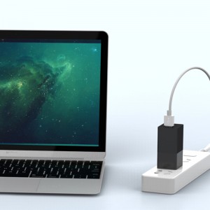 65W PD зарядно устройство GaN Tech 2-портово бързо зарядно устройство