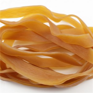 Производителите по поръчка удължени и разширени ластици жълти прозрачни с висока еластичност не е лесно да се счупят извънгабар...