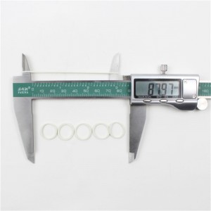 Factoty директни продажби мини бели гумени ленти с висока еластичност якост жилавост гумен пръстен за пакет за данни