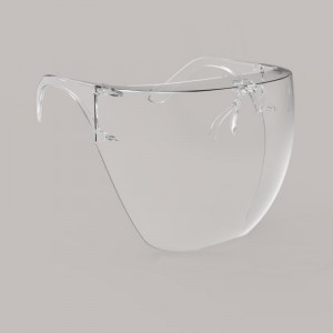 Защитно оборудване против пръскане Пластмасов блок Blocc щит за лице с рамка