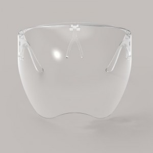 Защитно оборудване против пръскане Пластмасов блок Blocc щит за лице с рамка