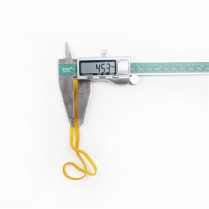 Фабрично персонализиран удължен и разширен жълт прозрачен високотемпературен индустриален гумен колан против стареене