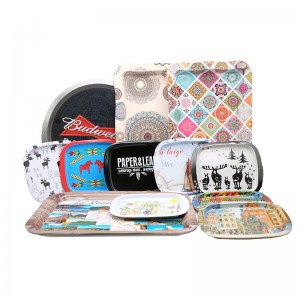 Персонализирани калай тава за плевене тава тава тава за валцоване табла за търговия за търговия на едро