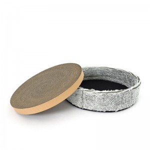 Plush Cat Scratch Board Cat Nest