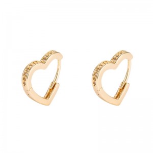 корейски модни обици от месинг микроинкрустиран циркон обици от европейски и американски темперамент, малки обици с формата на с...