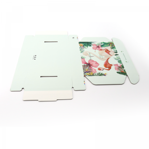 Висока степен Low Moq зелена цветна коса опаковка гофрирана кутия за подарък