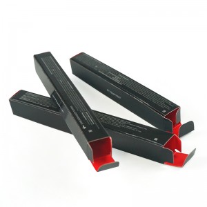 Гореща продажба персонализиран печат малък червило комплект сгъваема хартия за опаковане на хартия