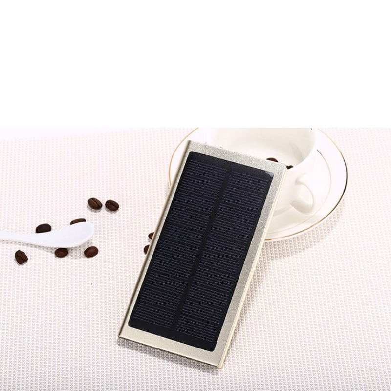 Персонализиране на логото ултра тънка преносима външна батерия зарядно двойно USB водоустойчива слънчева банка 20000mAh