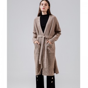 Разхлабени, стилни и непринудени австралийски вълна Cardigan65005 \\\\ t