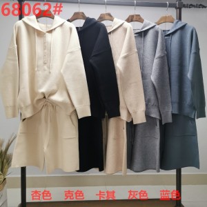 Мода-тенденция ежедневно, универсален плетен спортен костюм 68062