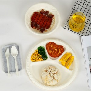 PLA материал Компостативен контейнер за еднократна употреба