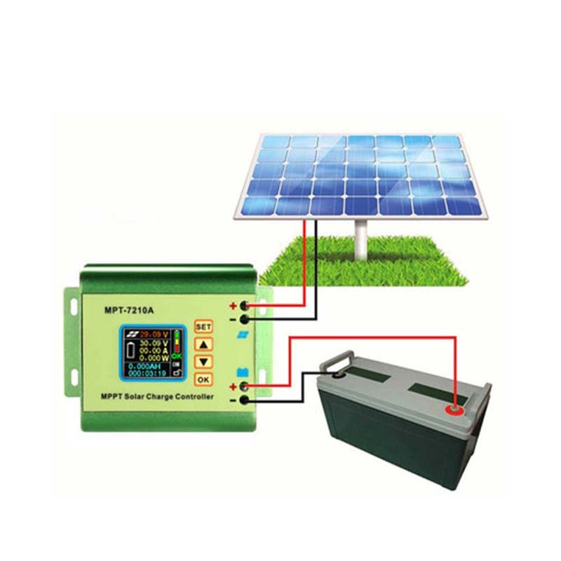 MPT7210A MPPT LCD слънчев панел заряд контролер алуминиева сплав слънчев регулатор за Lipo батерия изход 600W 24V 36V 48V 60V 72V