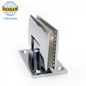 Клип за баня душ стая от неръждаема стомана шлифоване стъкло клип 90 градуса заваряване стъкло фиксиращ клип панта