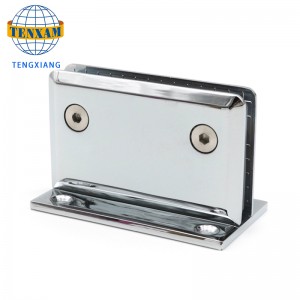 Баня клип душ стая хардуер аксесоари за стъкло врата клип панта цинкова склона стъкло клип душ банг 180 градуса