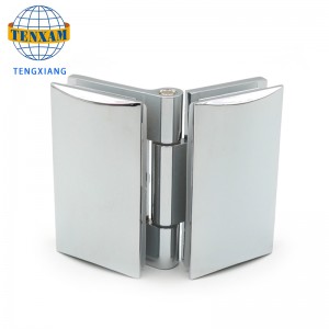 Китай производител висококачествено стъкло до стъкло 180 градуса цинкова сплав душ врата панта