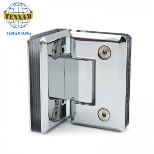 Най-продаваните 90 градусови стъкла до стъкло душ вратата шарнир