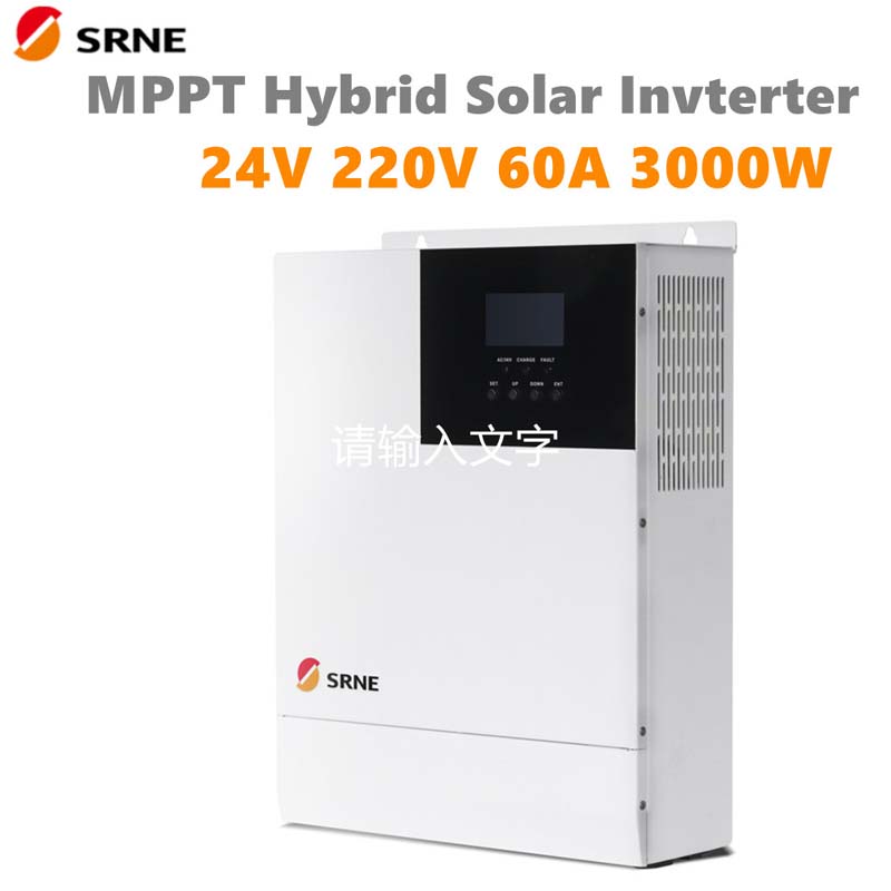 SRNE 3000W All-in-One MPPT хибриден слънчев заряд инвертор 24V 220VAC чиста синусова вълна 60A макс pv 100v инвертор