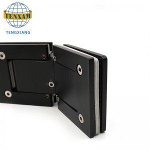 Гореща продажба 135 градуса 304 ss matte черни душ стъклени врати панти