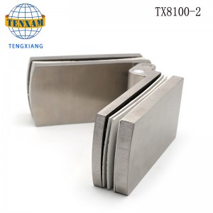 Хардуер за баня тежък дълъг дълъг сгъване 180 градуса душ врата стъкло до стъкло свободна панта