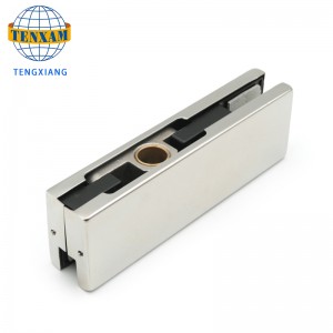 Висококачествена стъклена врата от неръждаема стомана скоба за офис