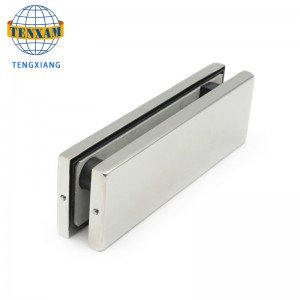 Висококачествена стъклена врата от неръждаема стомана скоба за офис