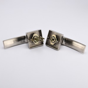 S7811 Сатен никел дръжка на вратата с ключалка и ключ, ключова ключалка за вход/door, лост за лов на входната врата