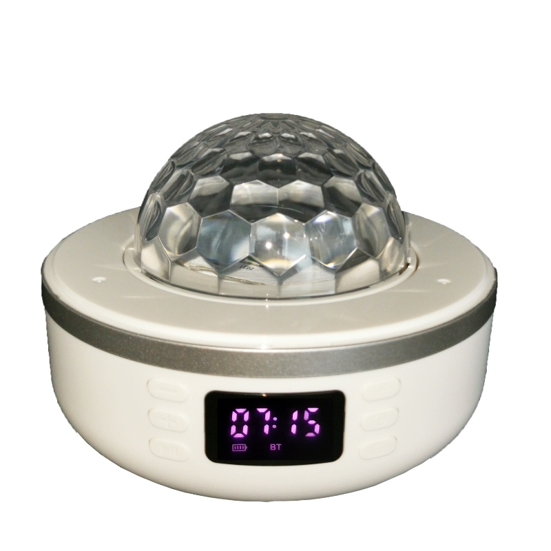 FB-BSK5 Bluetooth часовник радио високоговорител с настолна лампа, дискотека и прожекционно осветление