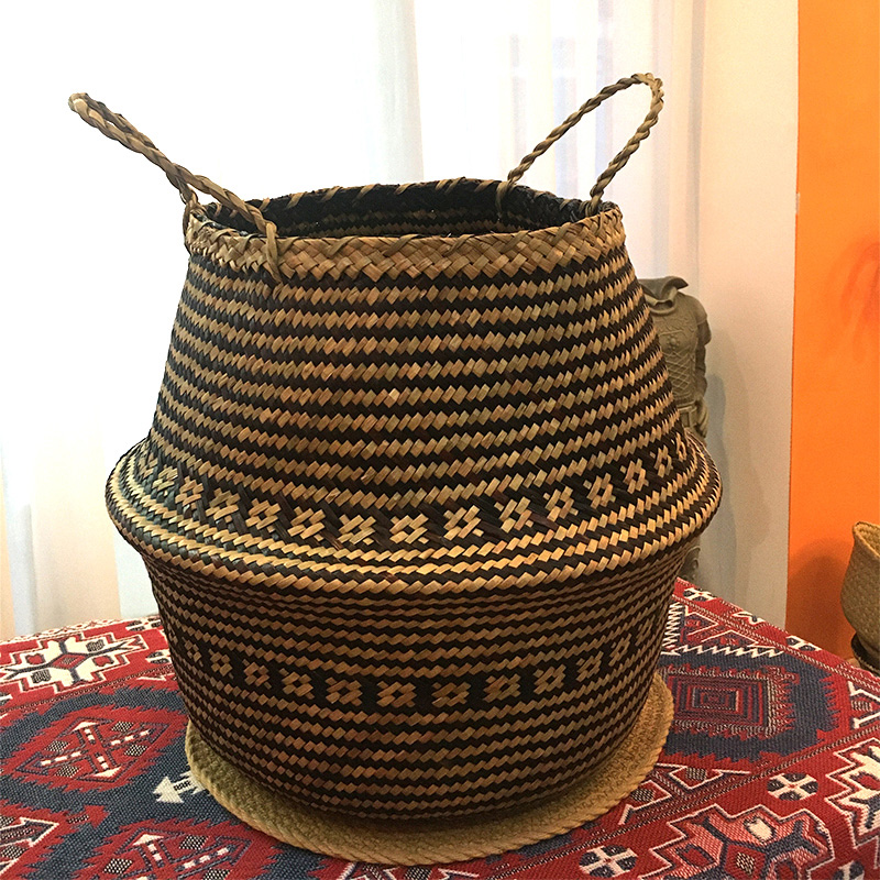 Водна кръгла декоративна кошница черна
