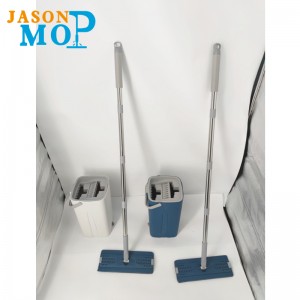 2021New неръждаема стомана сменяем полюс дръжка за измиване на плоско почистване на капака на кофата