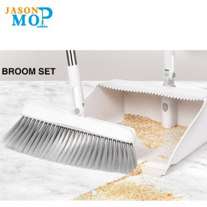 Екологични услуги за почистване на къщи с дълга дръжка метла и прах