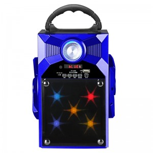 FB-BS8868S преносим Bluetooth високоговорител със стъклено огледало LED осветление