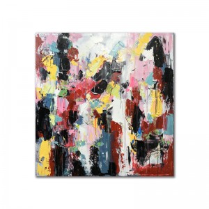 Фабрика на едро цветни коефициент на коефициент на акрил живопис стена декор абстрактни произведения на изкуството платно масло...