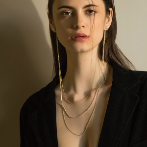 Уеб знаменитост горещ стил обеци в огърлица