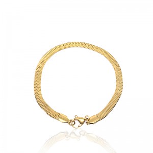 Европейска и американска мода неръждаема стомана позлатена верига