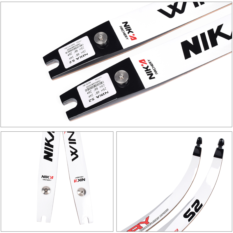 Nika Archery 270068 Nika S2 стрелба с лък Recurve limb за Recurve Bow Archery Set