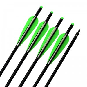 Elong Outdoor 114225 20-инчови алуминиеви болтове за арбалет TPU лопатки Ловно оборудване за стрелба с лък