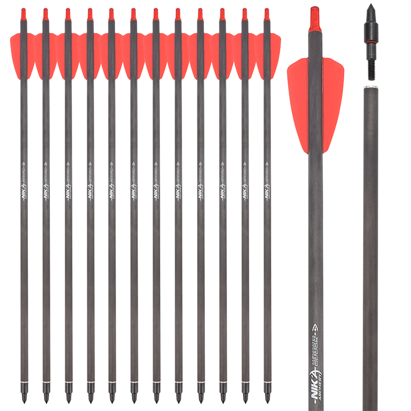 Ника стрелба с лък 113182-02 15Inch ID6.2mm cobra rx въглероден арбалет болт COBRA Система Crossbow Лов