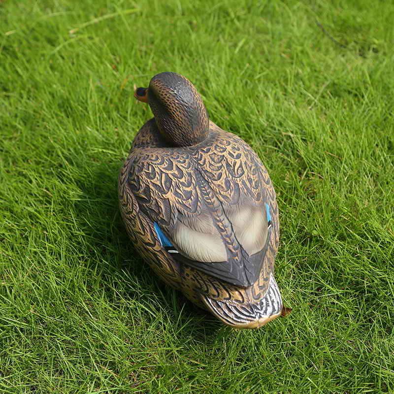 Реалистична пластмасова маларда патица Decoy кокошка за лов на риболов домашна градина декорация