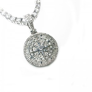 Bling Bling висулка огърлица 18K златни покрития мъжки и жените хип хоп бижута