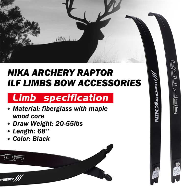 Nika Archery 270007 25H @ 68inch ILF стрелба с лък Recurve лък за рецистери лък комплект целеви лов и стрелба