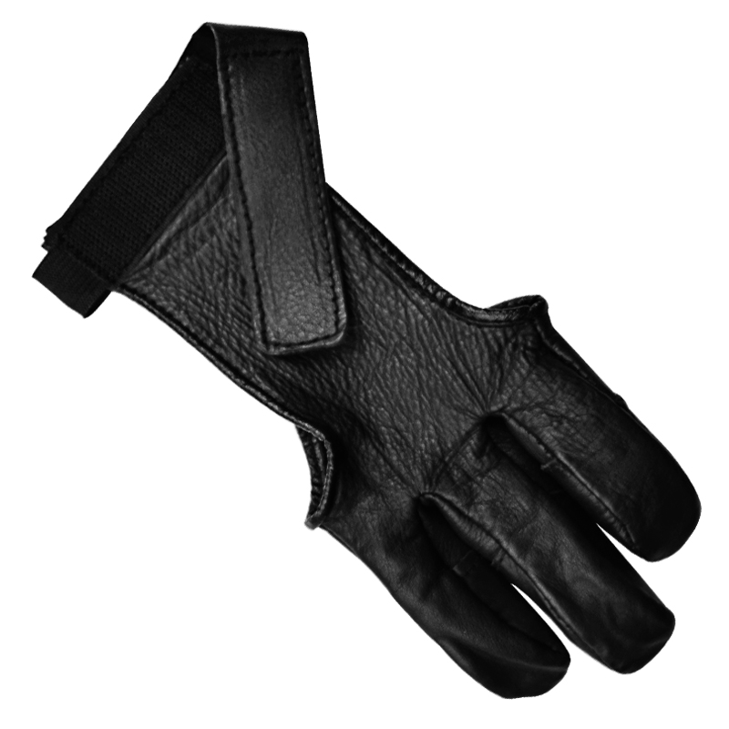 Elong външен 42FT03 пръст ръкавица за рязане на лък черен цвят стрелба с лък защита от пръст
