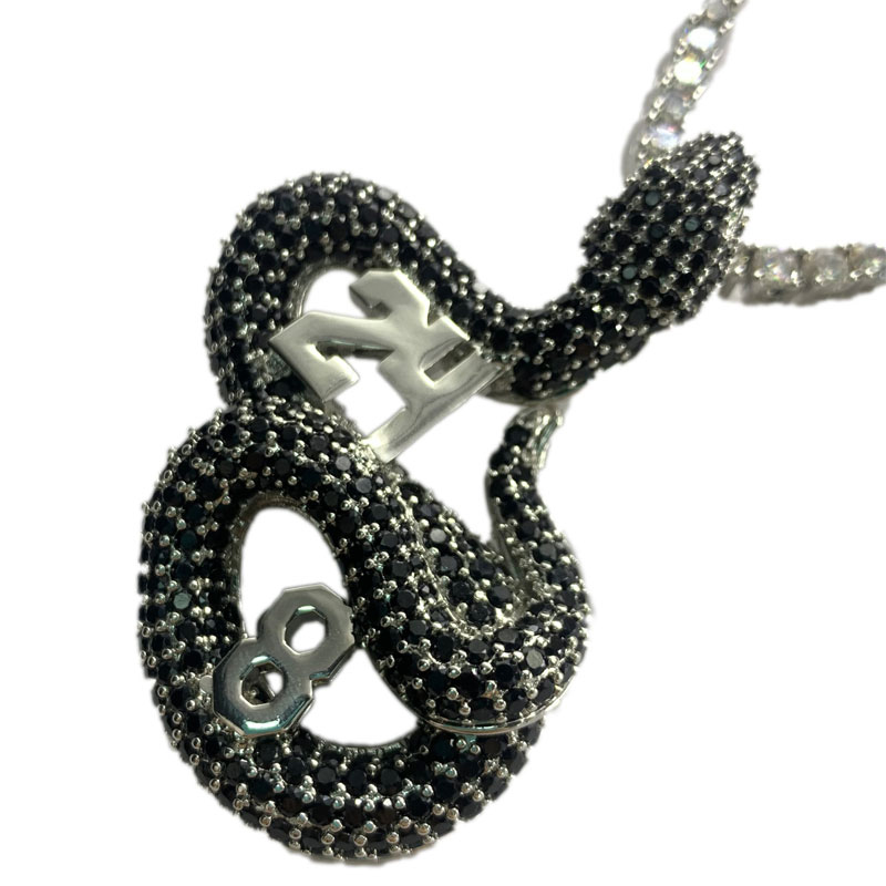 Обикновено хип-хоп бижута златен цвят метална верига ключица огърлица кристал животно змия висулка огърлица