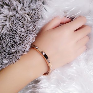 Свежа студен въздух титанов стомана гривна